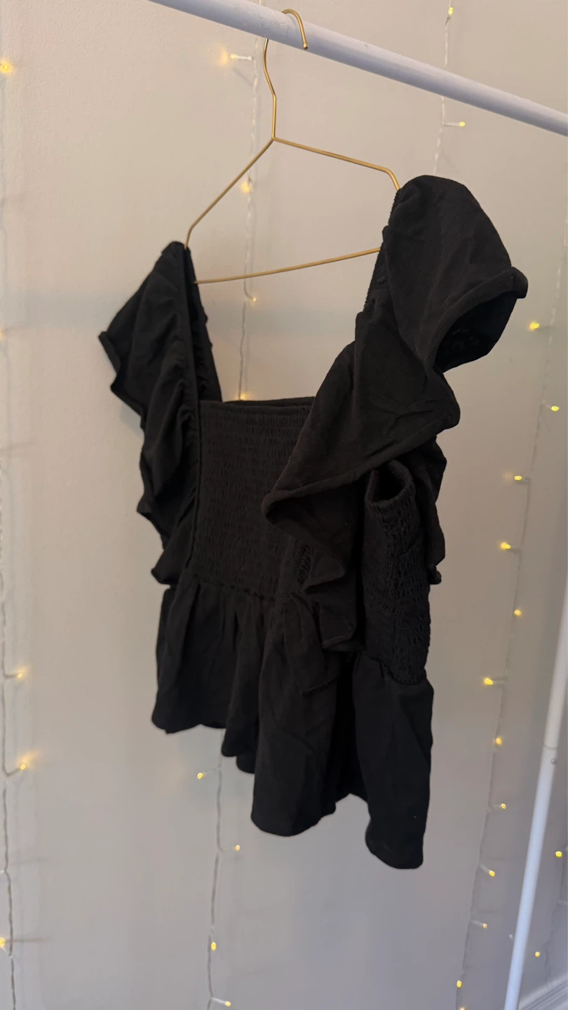 American Eagle Flutter Sleeve Babydoll Top | XL | NWT - photo 5