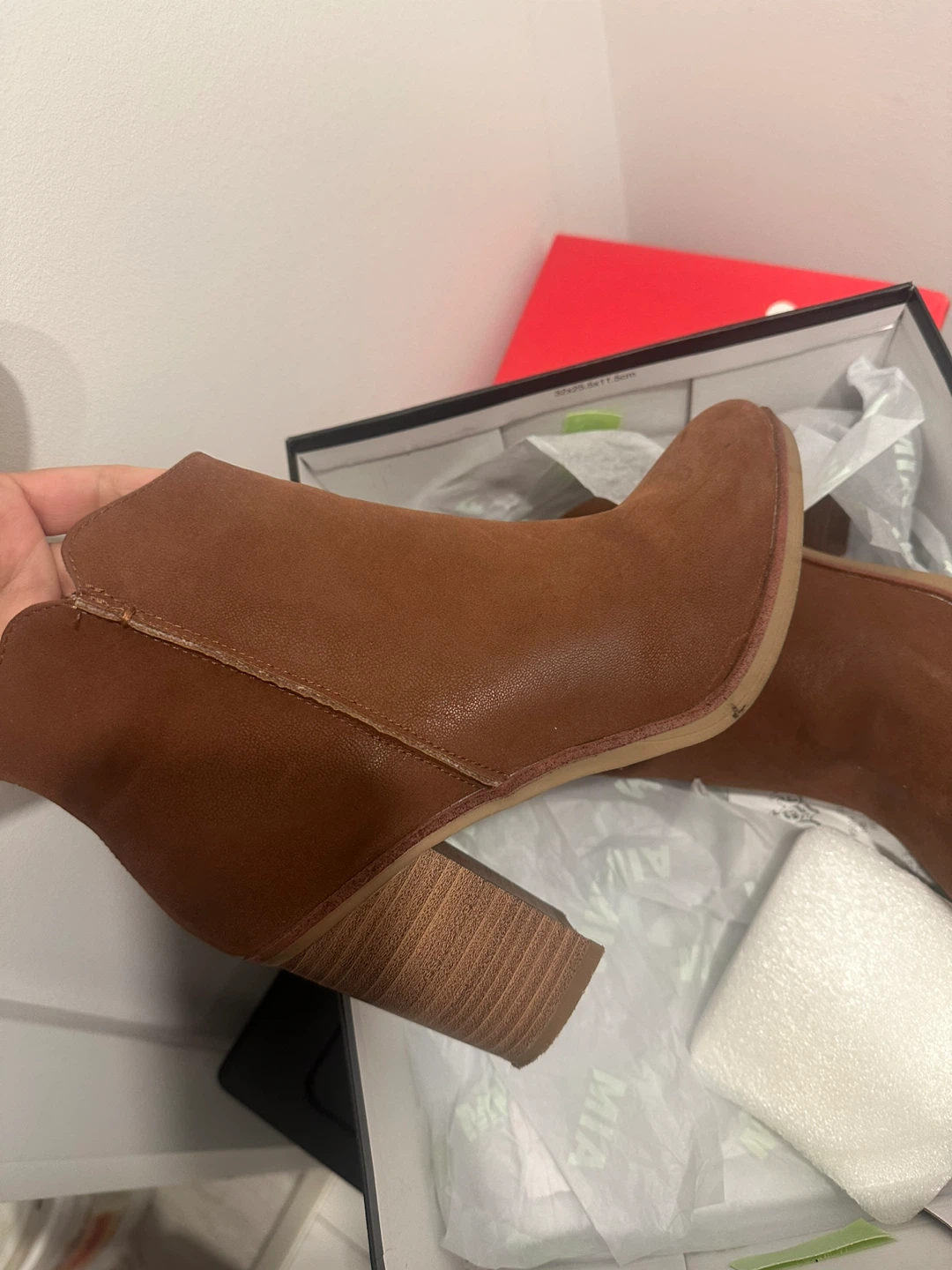 MIA Brown Ankle Boots - Size 8 - photo 3