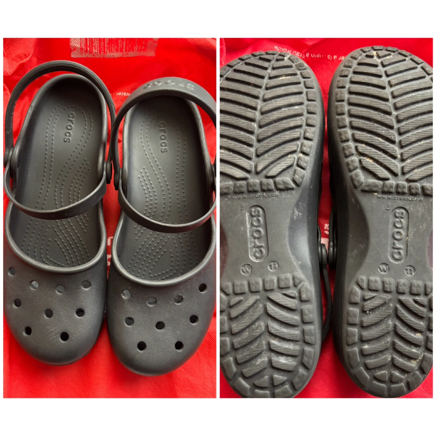 (Crocs) Mary Jane Ballet Flats - *Black/Size 11*