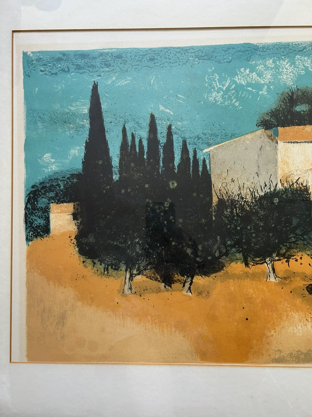 Framed Fine Art Print - Mediterranean village Scene - photo 3