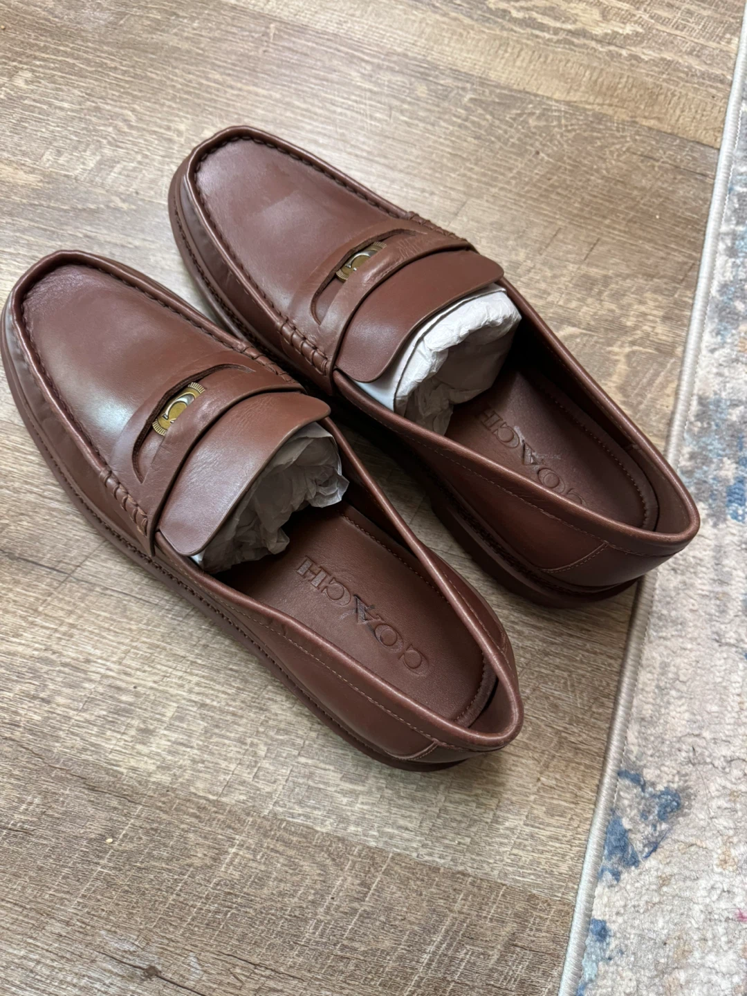 COACH Leather Loafers - Brown size 13D
