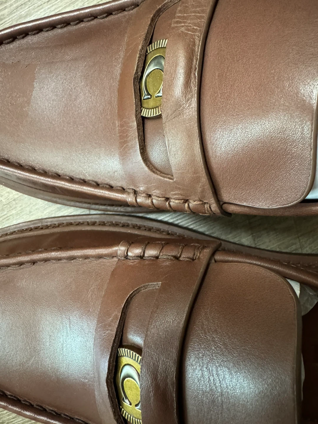 COACH Leather Loafers - Brown size 13D - photo 2