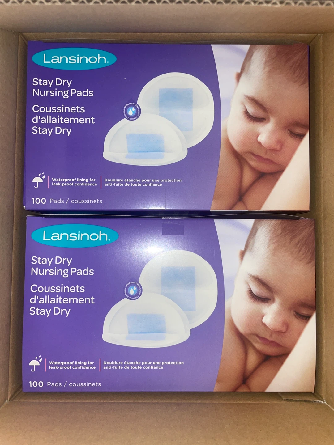 NWT - Lansinoh Stay Dry Nursing Pads - 100 Pads