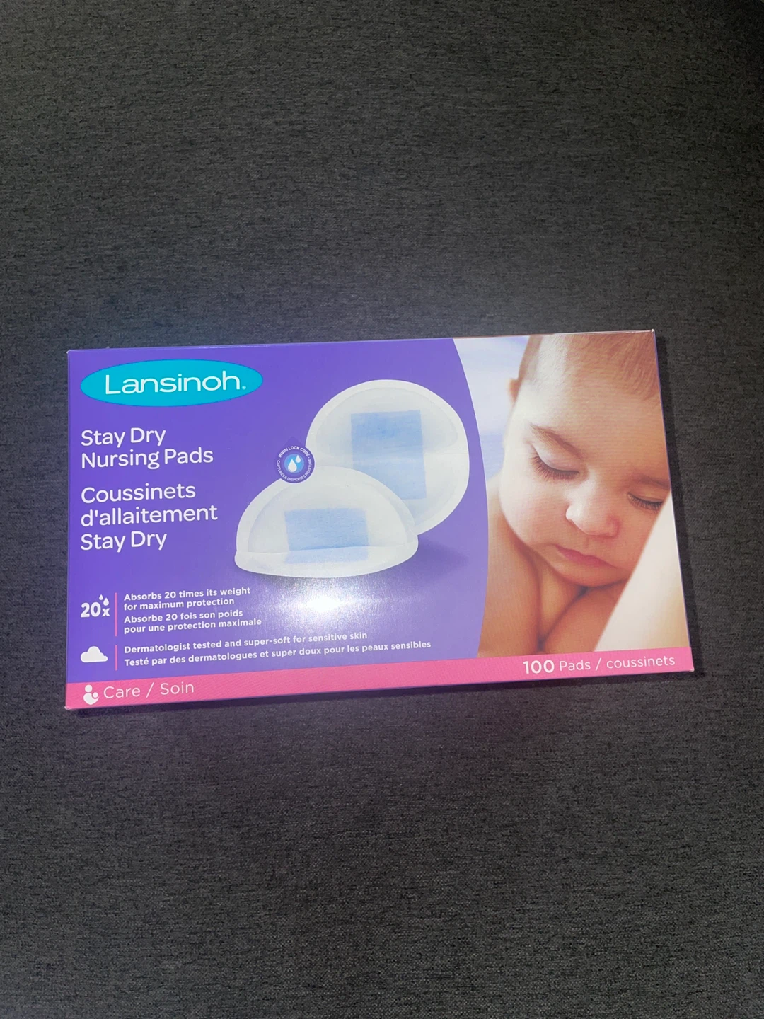 NWT - Lansinoh Stay Dry Nursing Pads - 100 Pads - photo 2