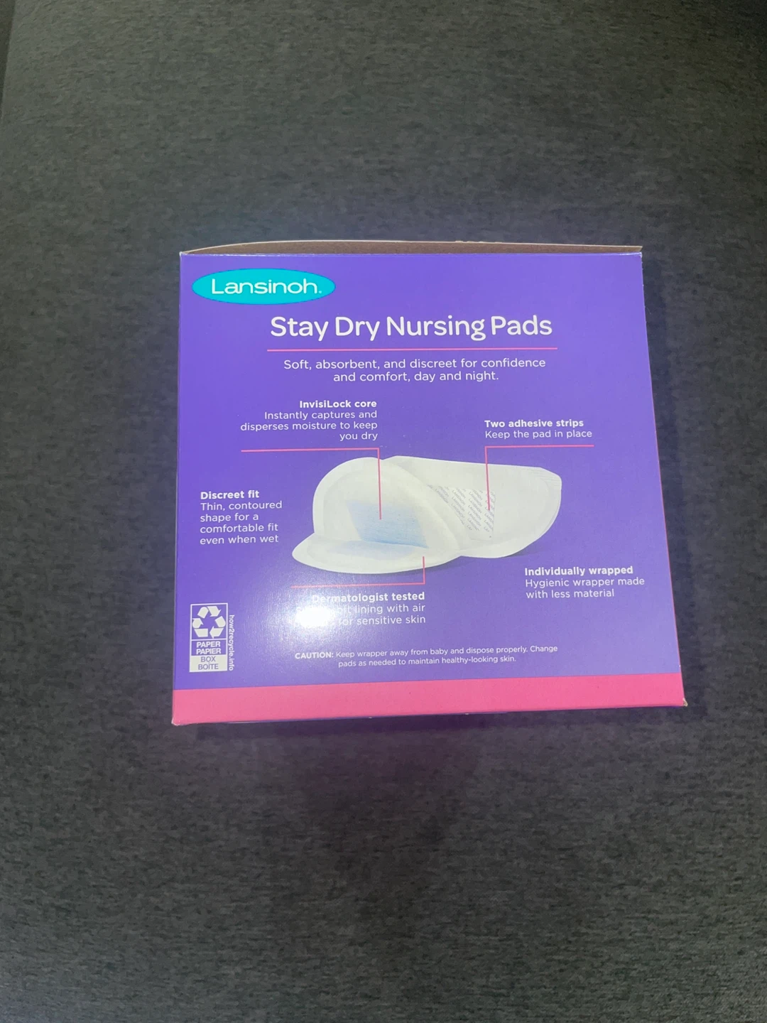 NWT - Lansinoh Stay Dry Nursing Pads - 100 Pads - photo 3