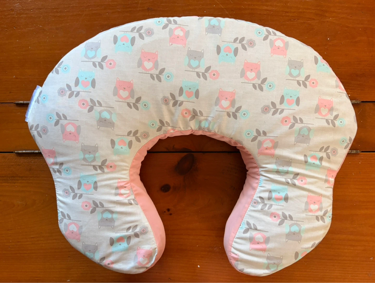 Mombo 3-in-1 Dual Sided Deluxe Nursing Pillow - Owls