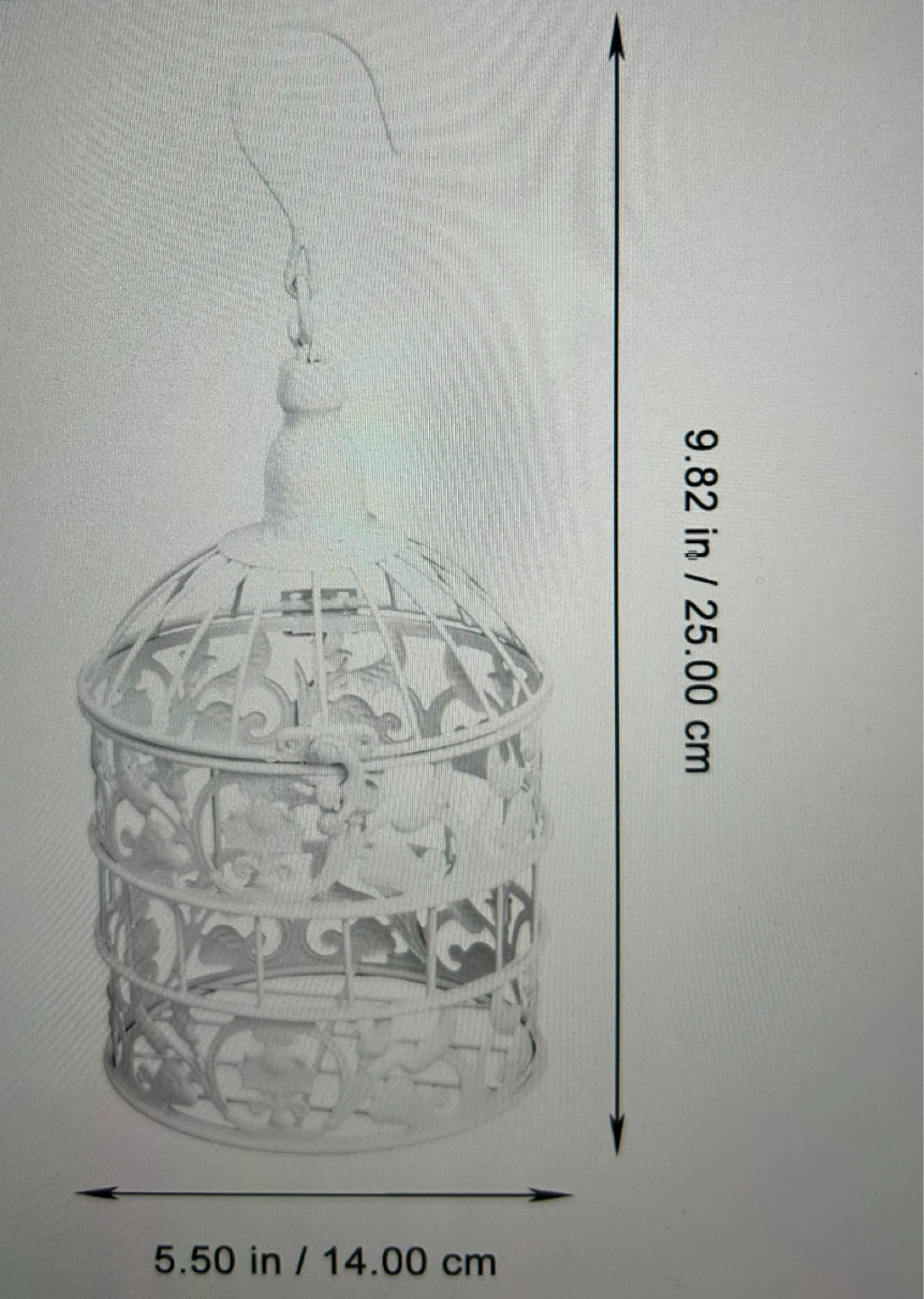 Decorative White Birdcage - photo 2