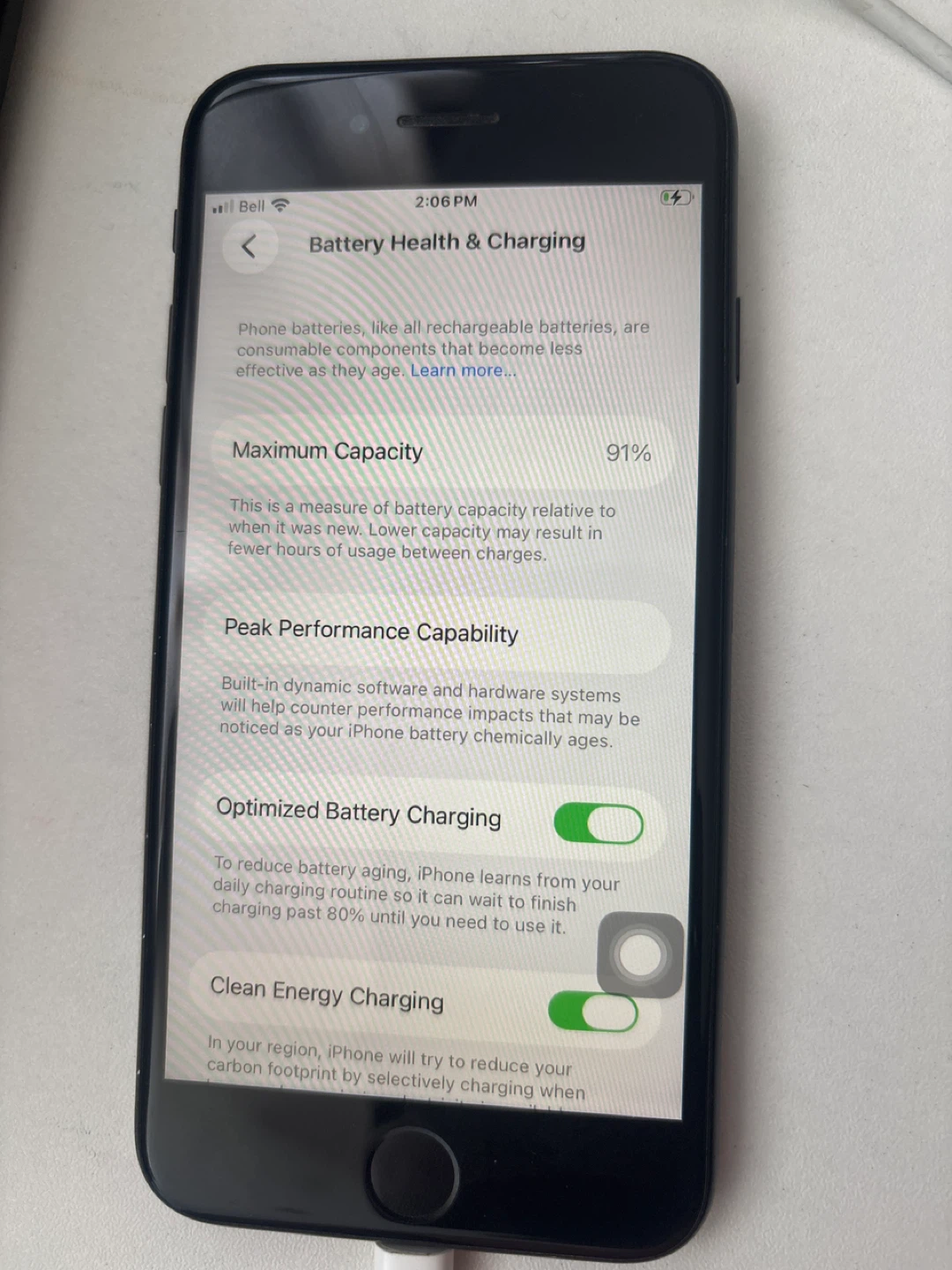 iPhone SE 2 - 64GB - Battery 91% -  Home Button does not work
