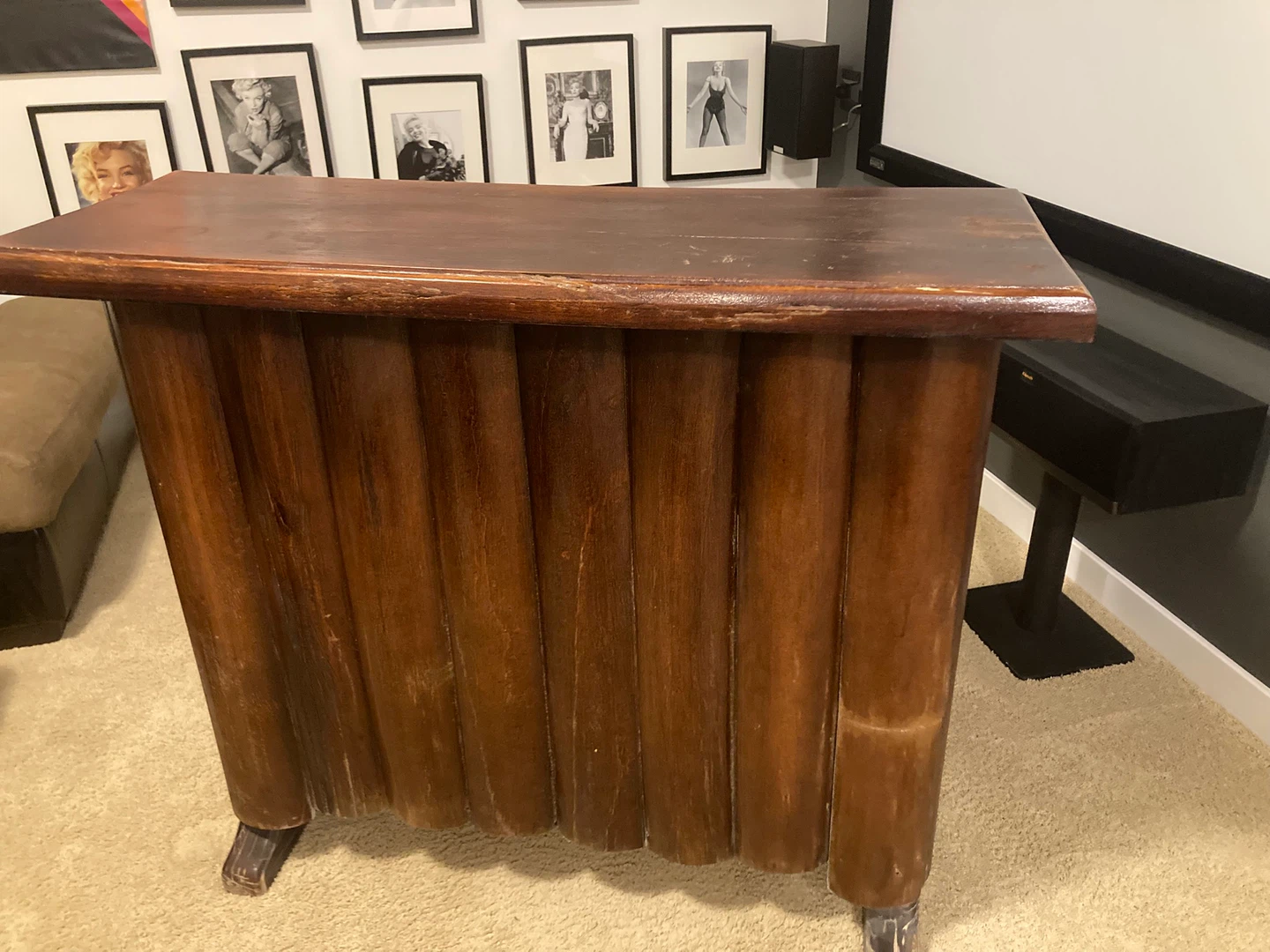 Vintage Wooden Bar Cabinet