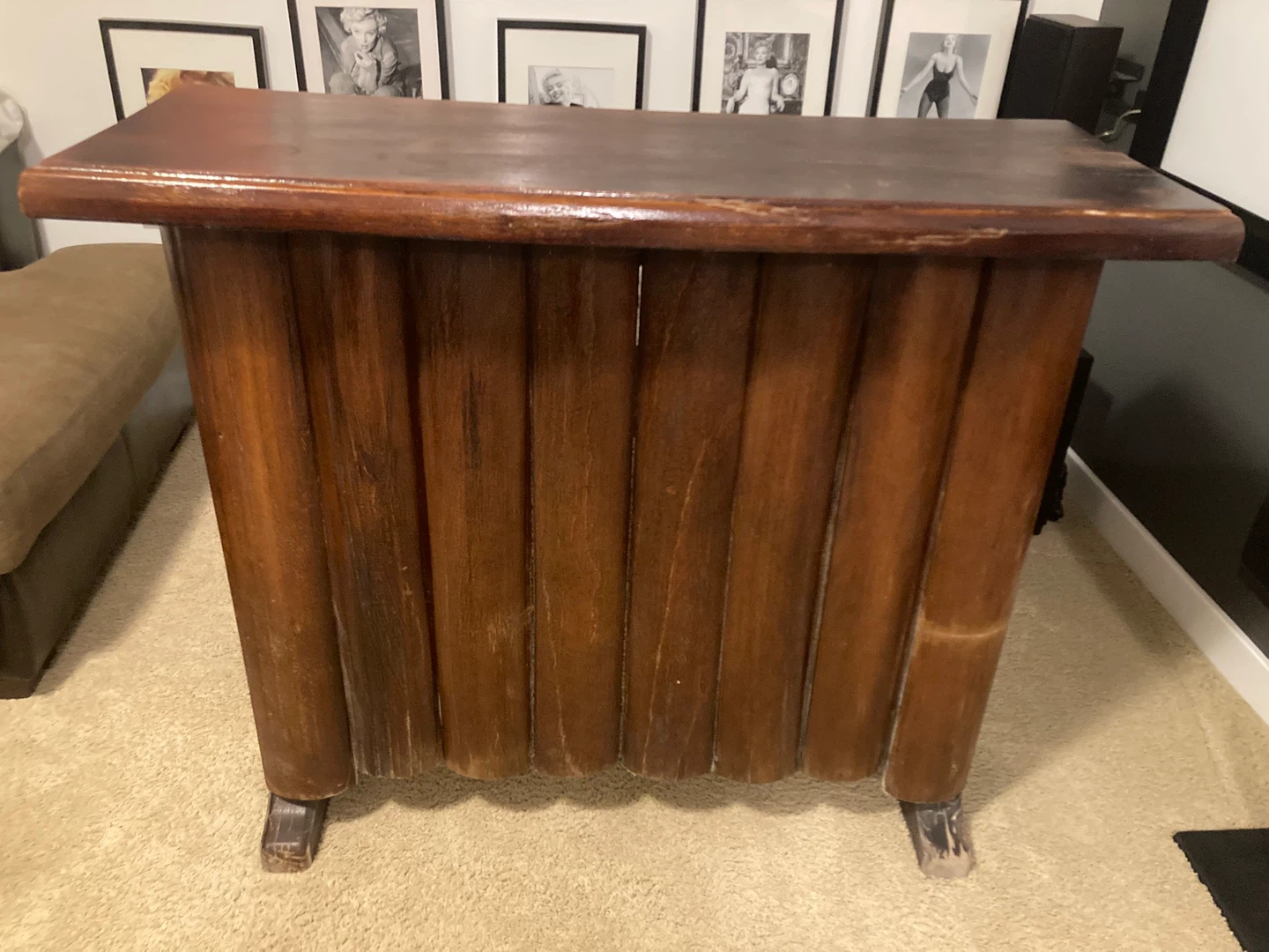 Vintage Wooden Bar Cabinet - photo 2