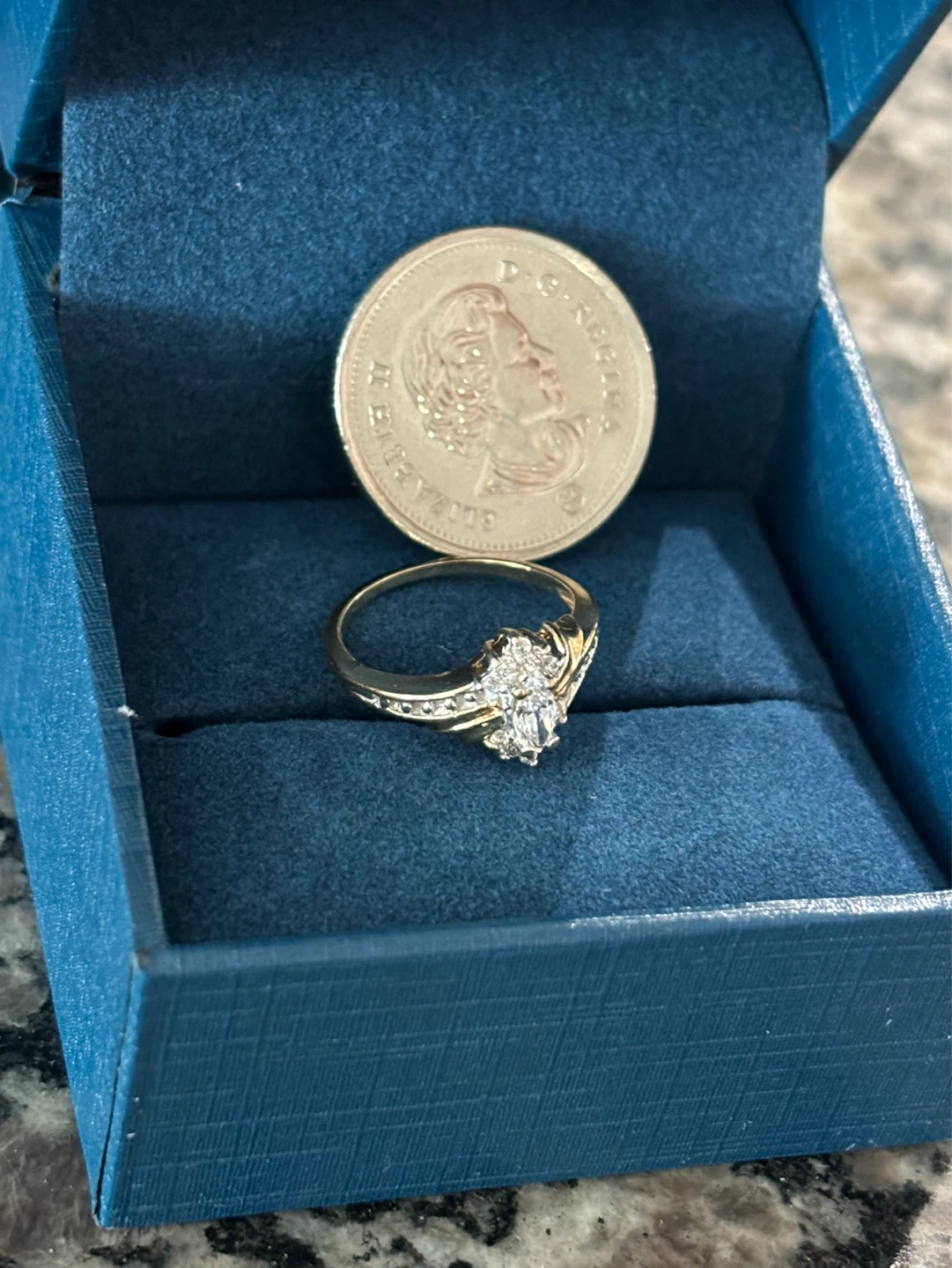 Peoples 10K Gold Diamond Rings Set - photo 3