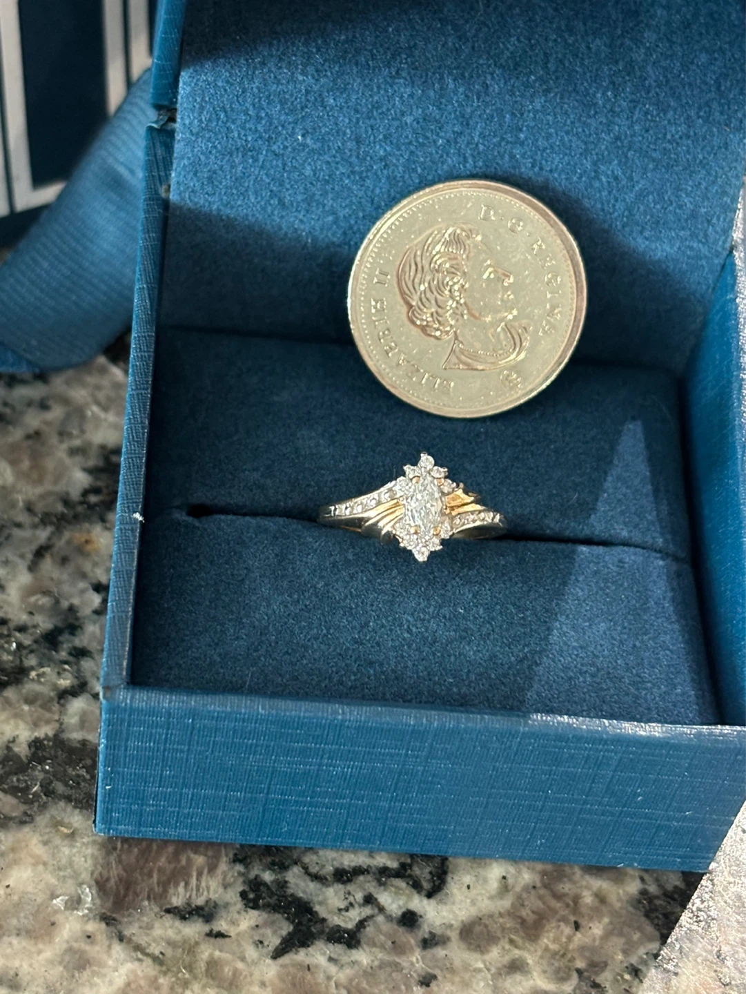 Peoples 10K Gold Diamond Rings Set - photo 4