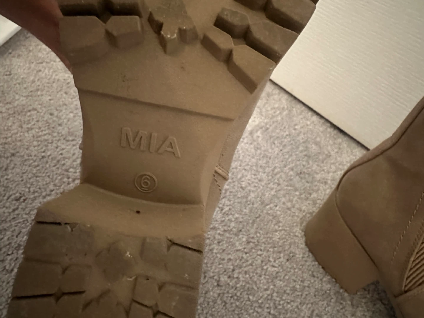 MIA Women's Tan Ankle Boots Size 6 - photo 2