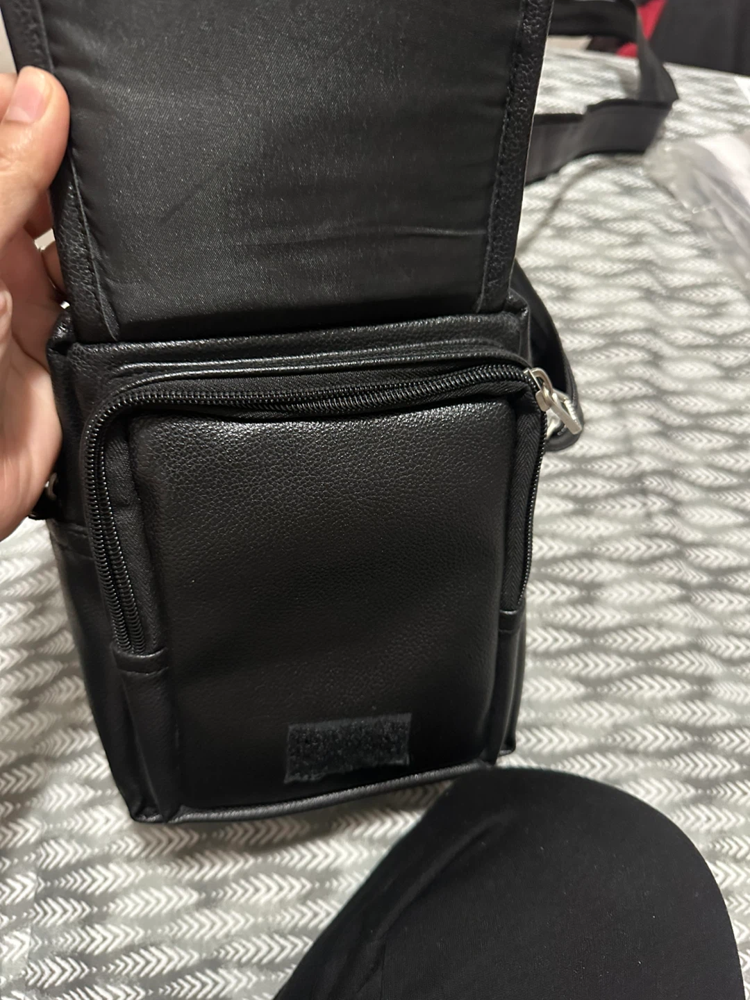 Black Leather Crossbody Bag - photo 4