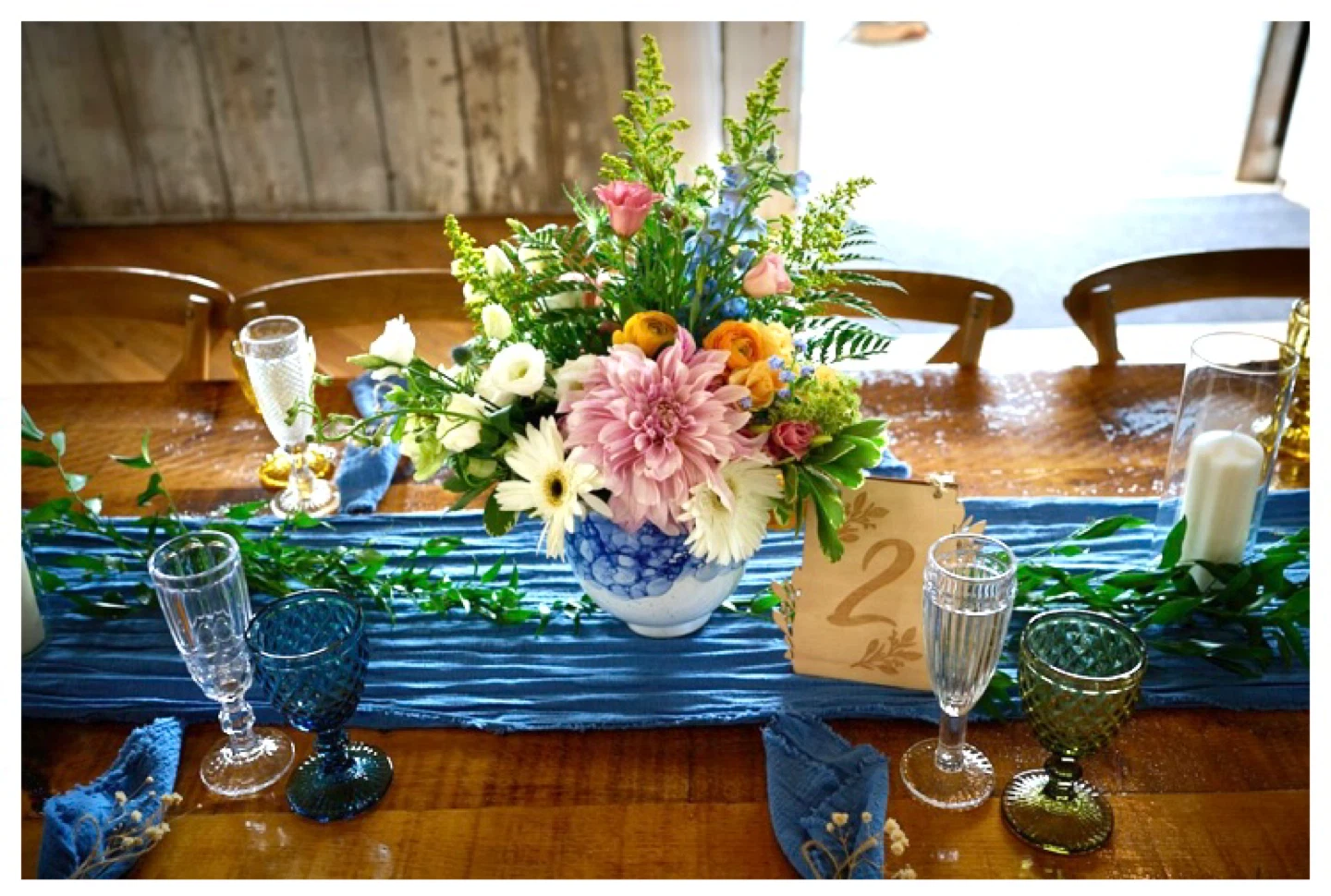Gauze Table Runner & Napkins Wedding - photo 4