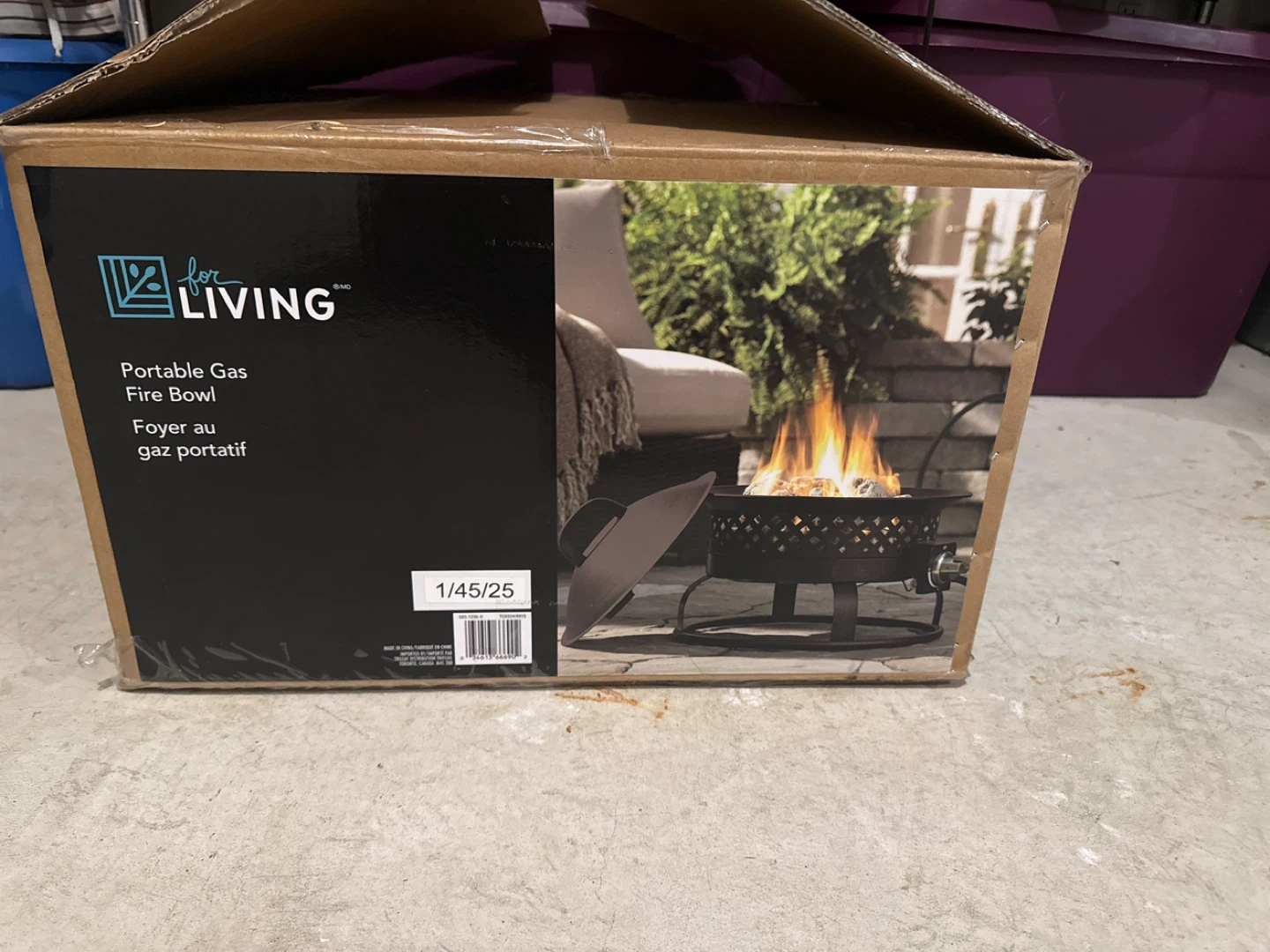 For Living Portable Gas Fire Bowl