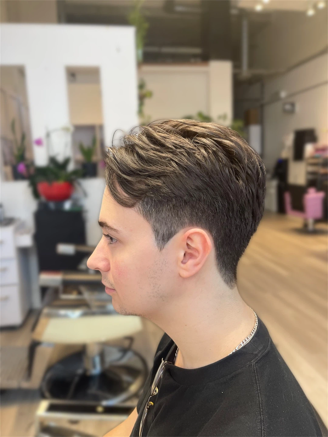Men's Haircut - Fade and Textured Top