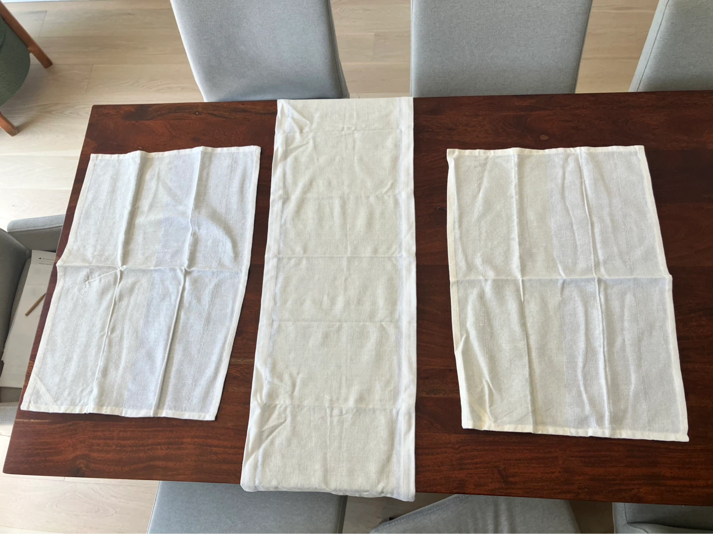 Cotton Table Runner and Placemats Set - photo 2