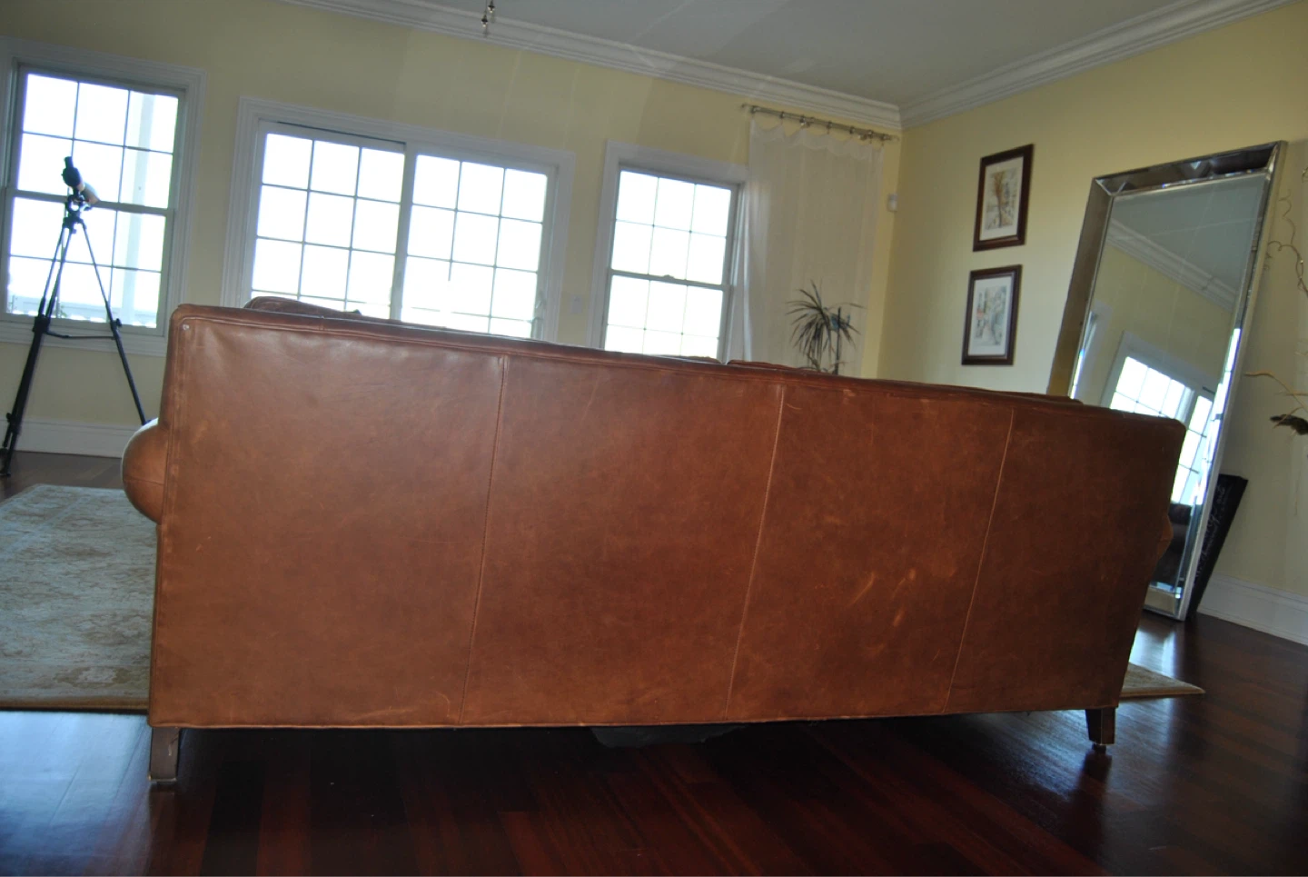 Restoration Hardware Original Lancaster 2-Cushion Leather Sofa - photo 4