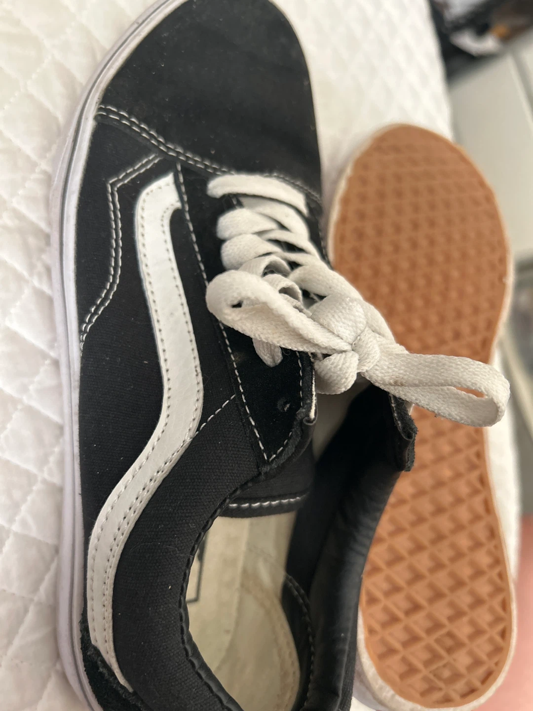 Vans Old Skool Black and White Sneakers - photo 3