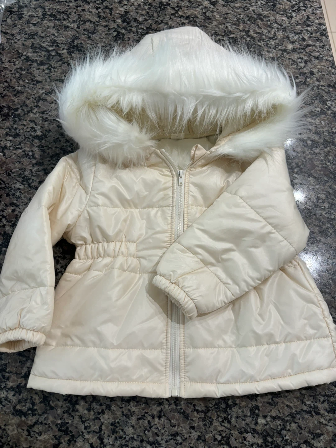 Cream Snowsuit and Boots Set