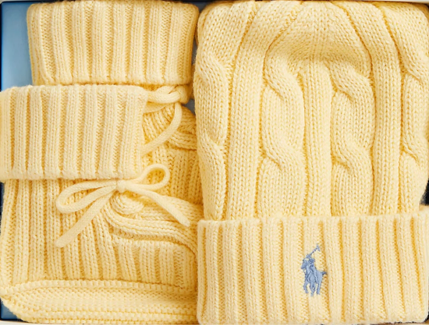 Ralph Lauren Cable-Knit Cotton Bootie Only - photo 3
