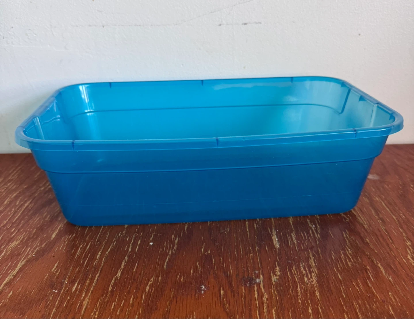 Blue Plastic Container