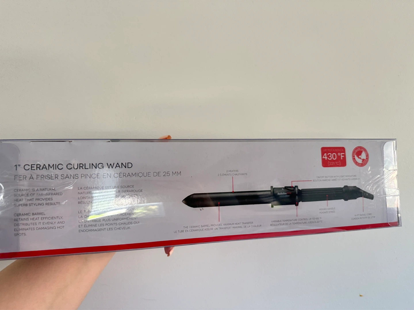 BaByliss- Ceramic 1" Curling Wand - photo 2