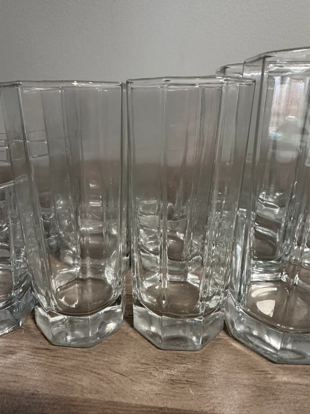 Set of 18 vintage  Assorted Clear Glass Tumblers - photo 3