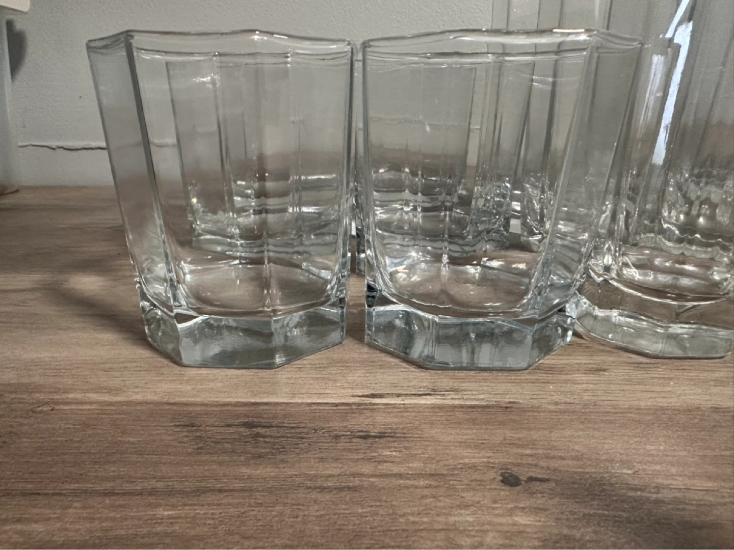 Set of 18 vintage  Assorted Clear Glass Tumblers - photo 2