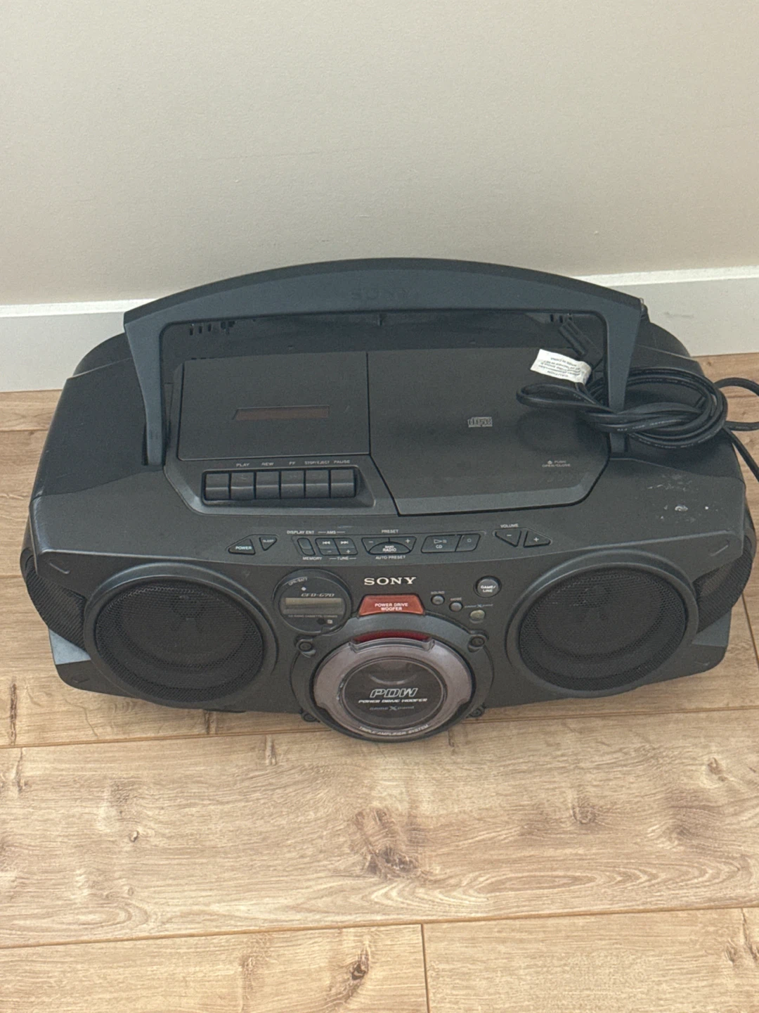 Sony CFD-G70 Boombox CD/Cassette Player