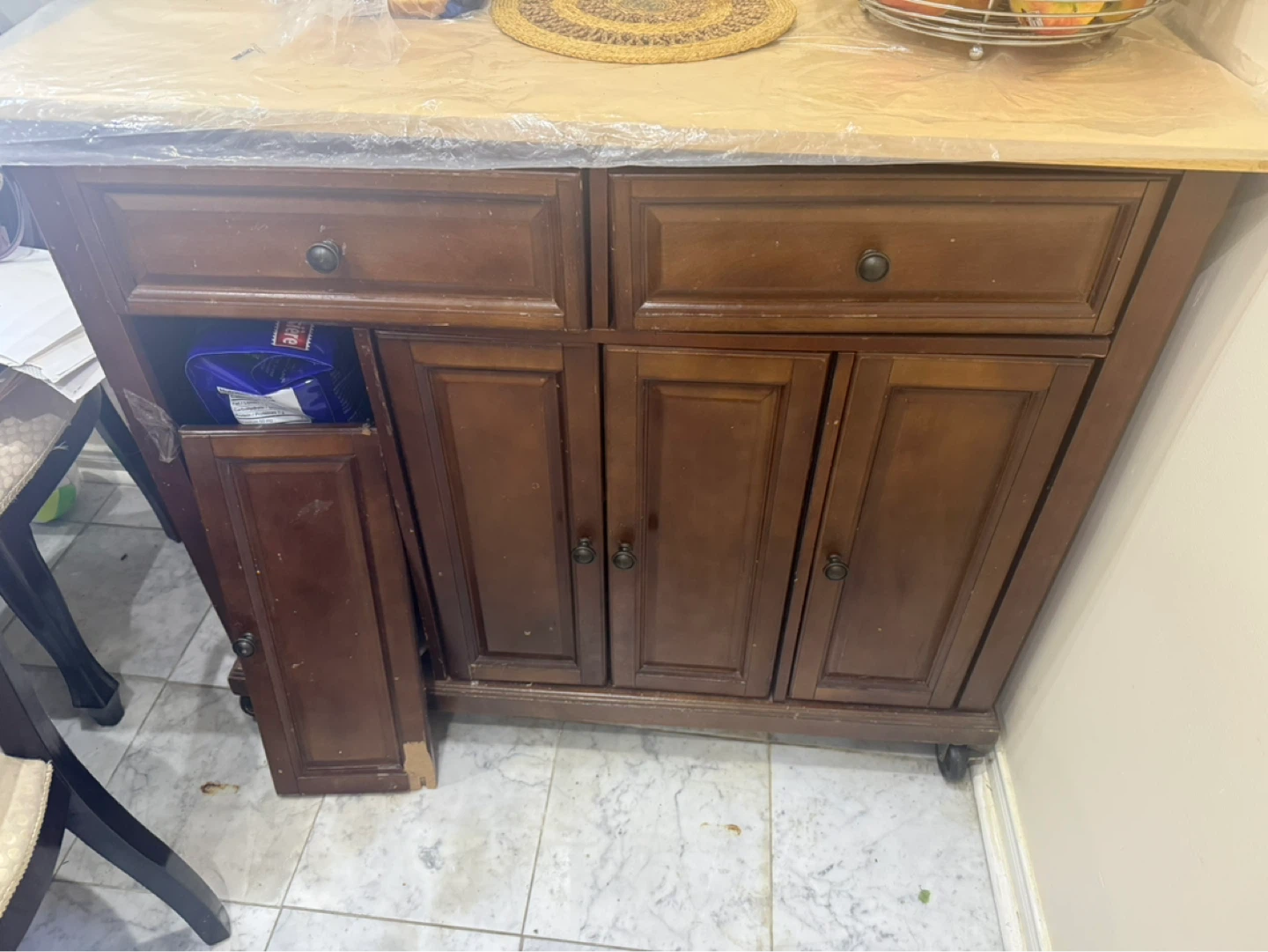 Wooden Kitchen Island Cart - photo 2