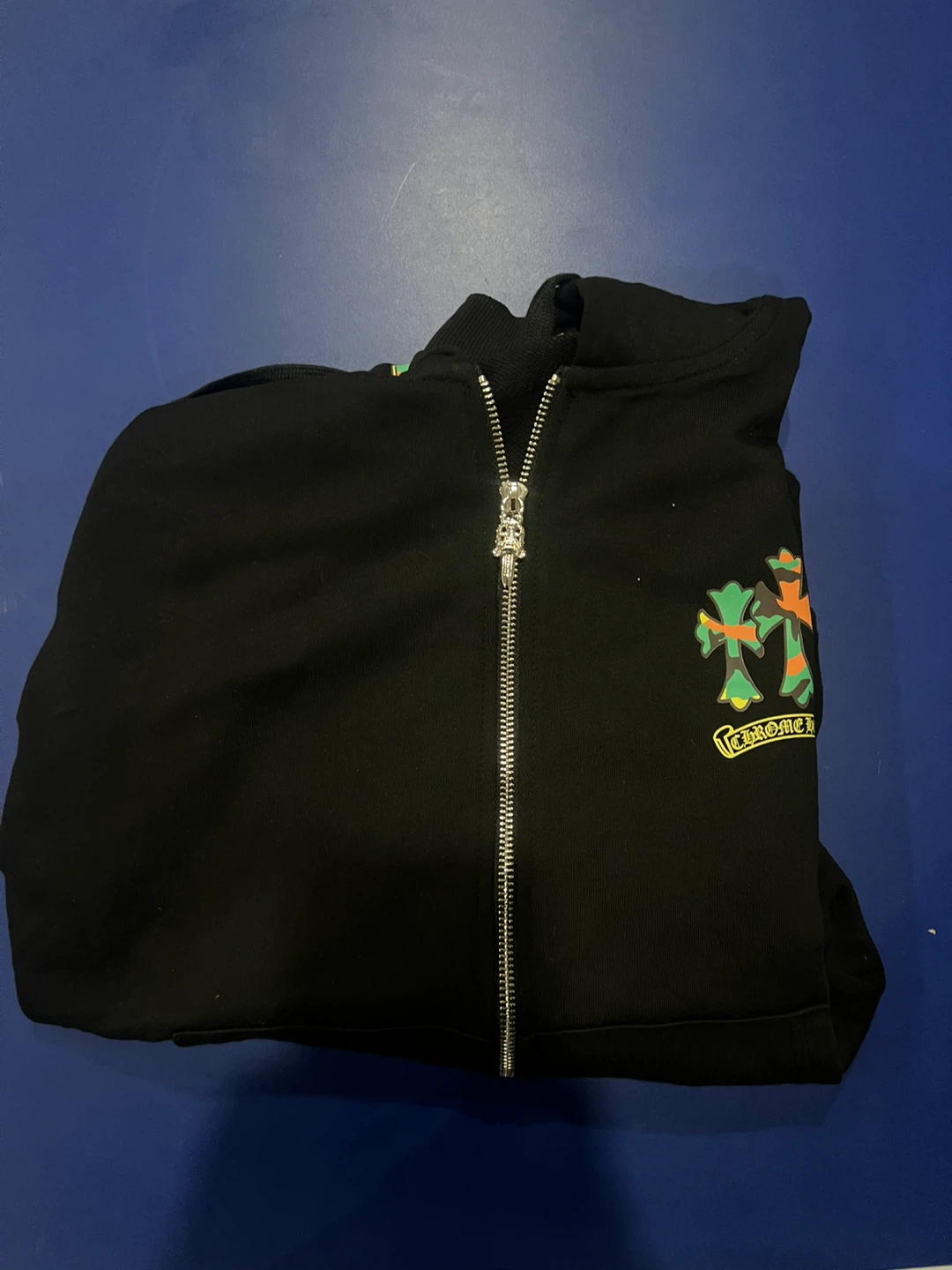 Chrome Hearts Black Zip-Up Hoodie