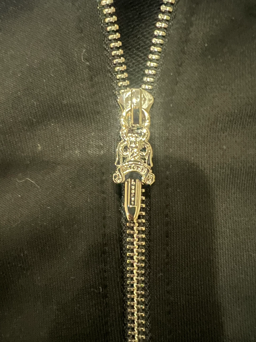 Chrome Hearts Black Zip-Up Hoodie - photo 2