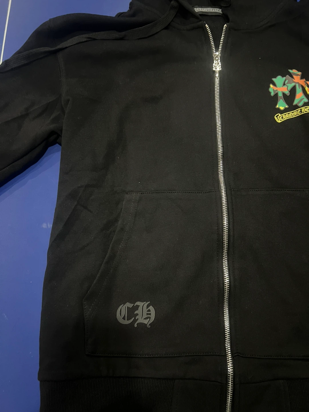 Chrome Hearts Black Zip-Up Hoodie - photo 5