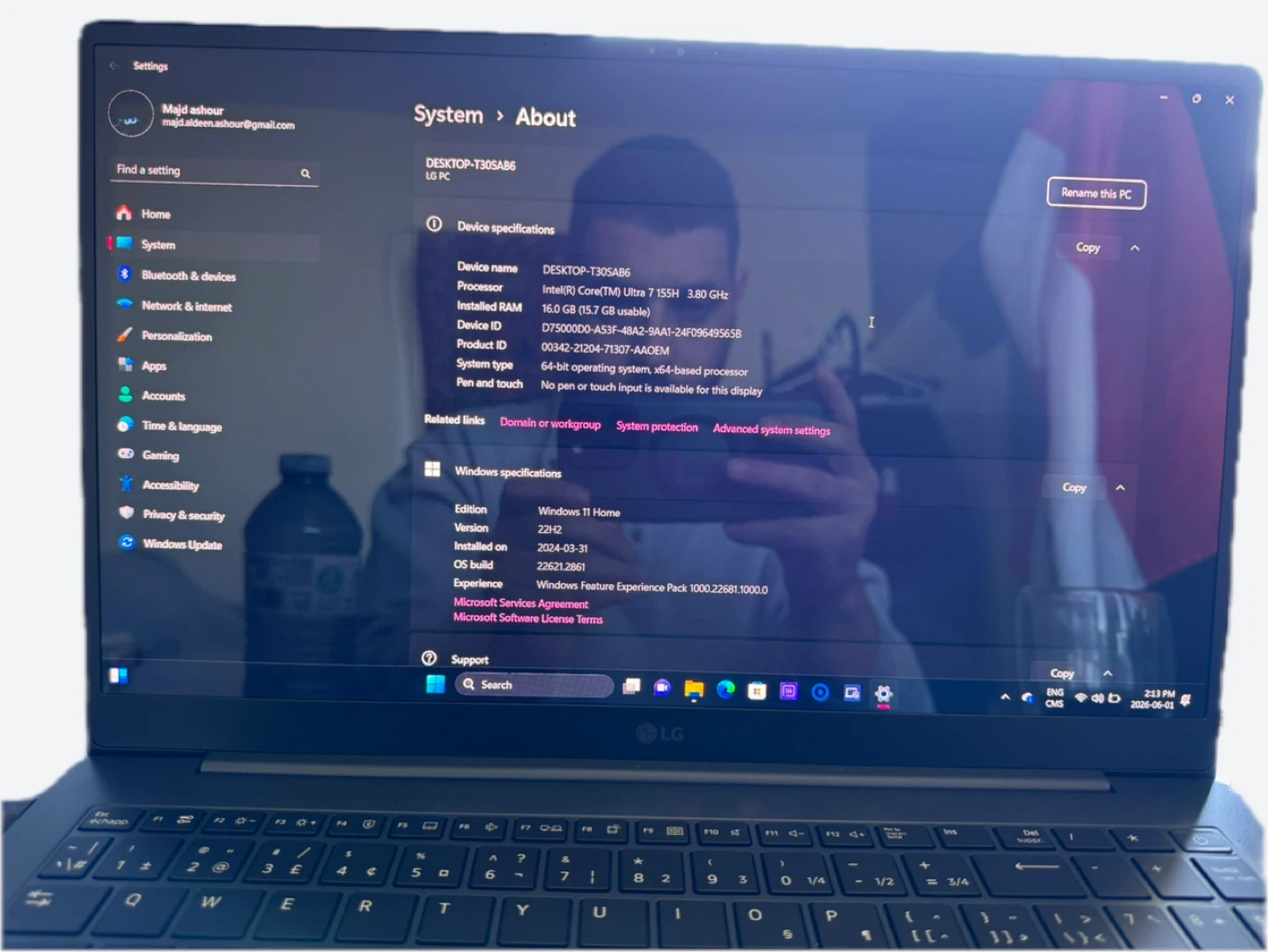 LG Gram 15" Laptop - Intel Core Ultra 7 - photo 5