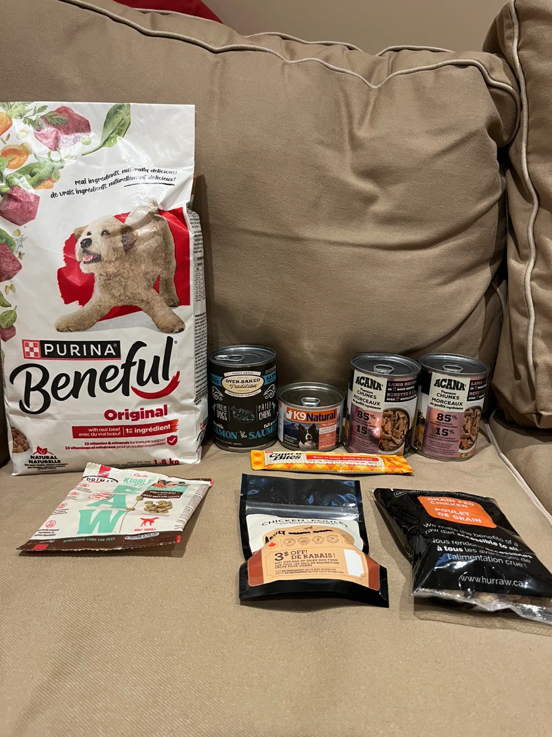 Dog food lot- wet and dry