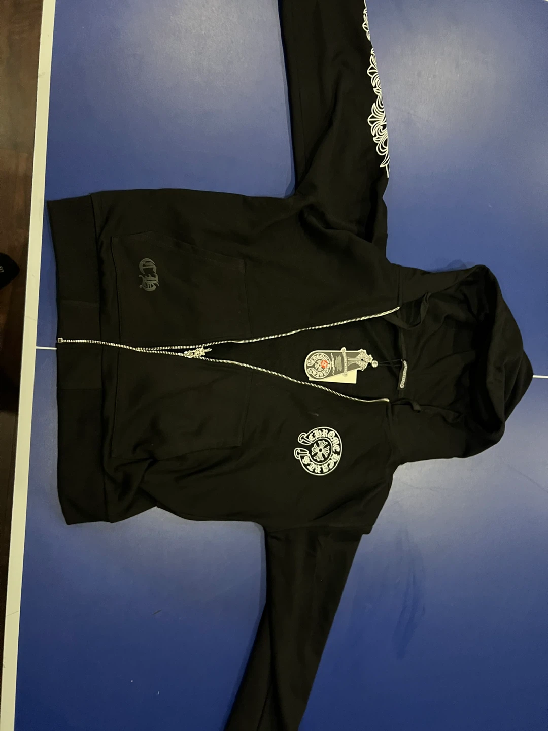 Chrome Hearts Black Zip-Up Hoodie