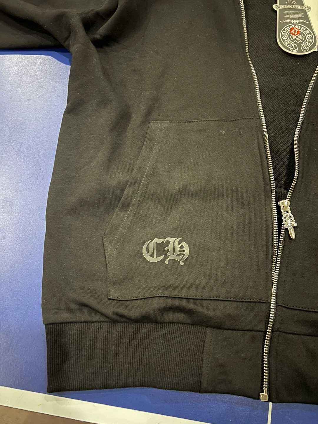 Chrome Hearts Black Zip-Up Hoodie - photo 5