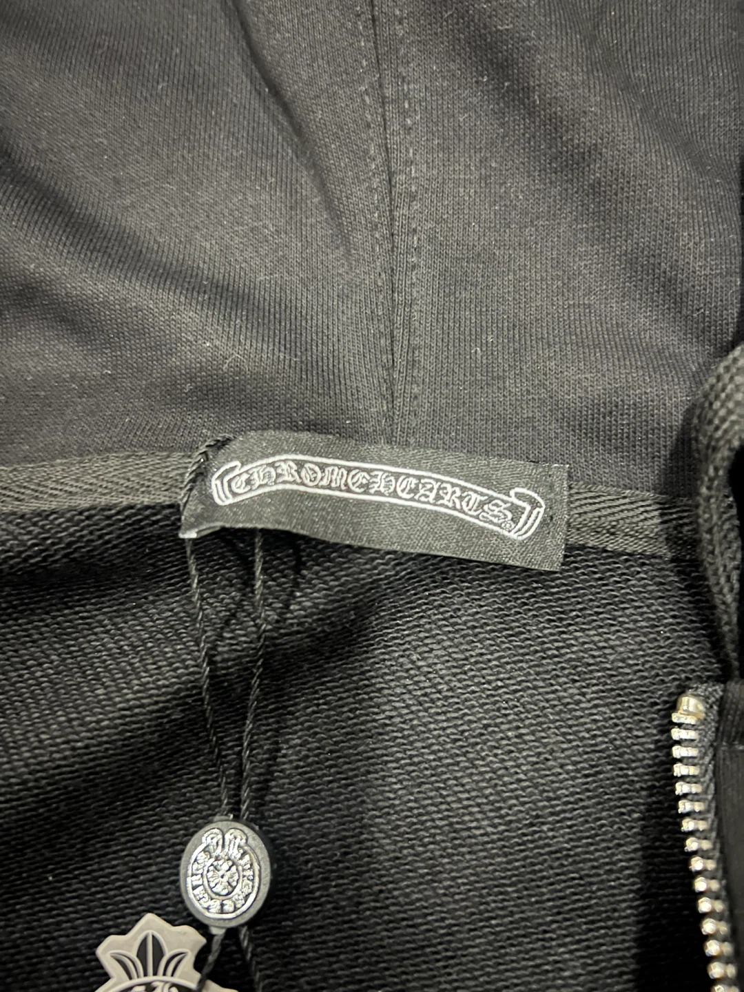 Chrome Hearts Black Zip-Up Hoodie - photo 3