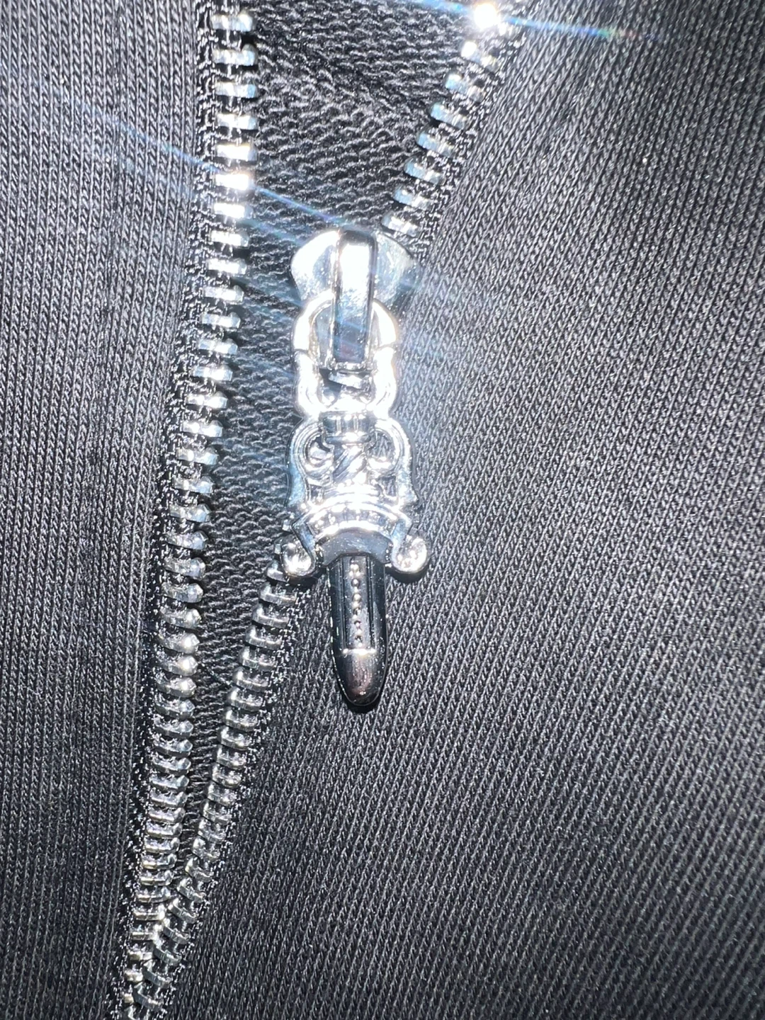 Chrome Hearts Black Zip-Up Hoodie - photo 4