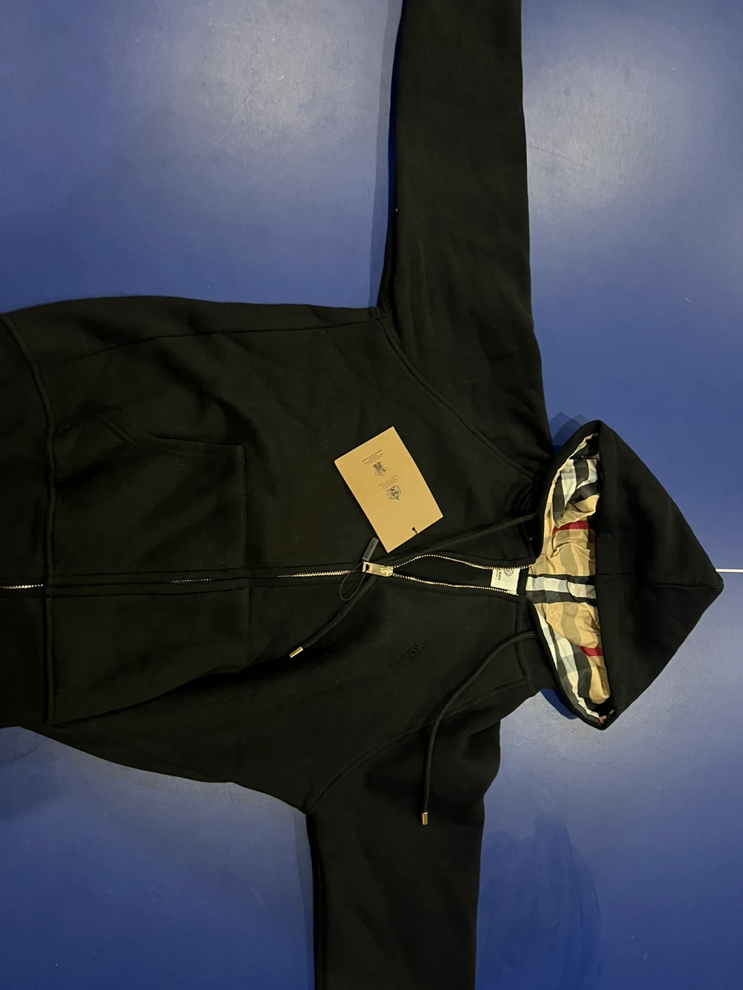 Burberry Black Full-Zip Hoodie