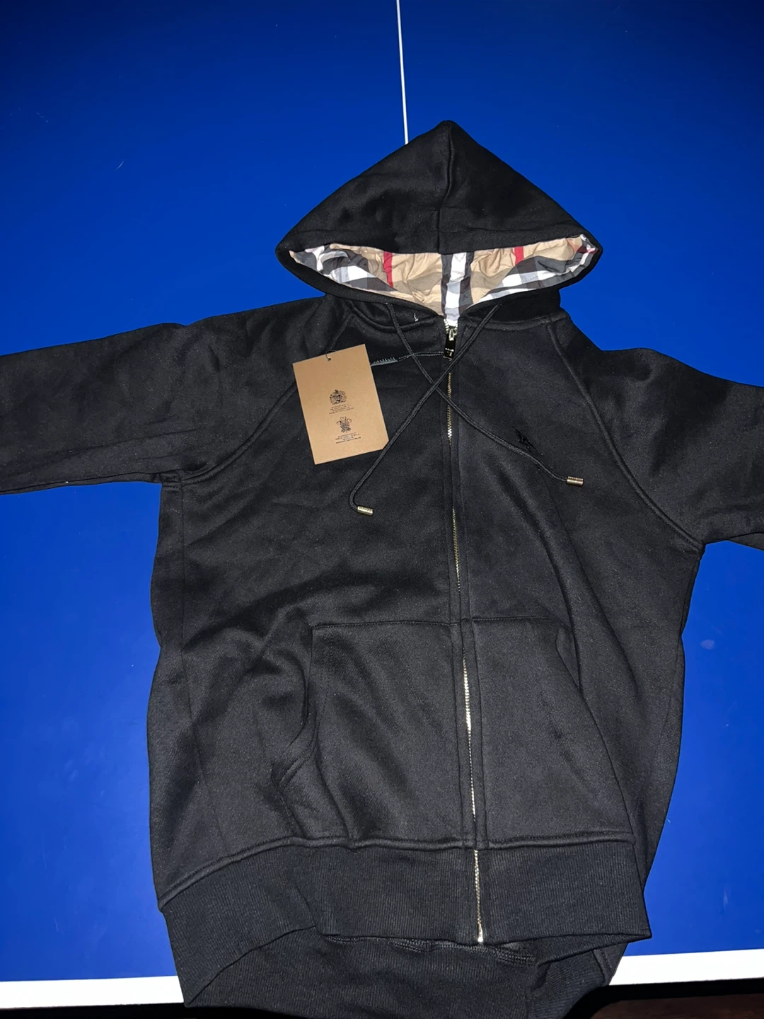 Burberry Black Full-Zip Hoodie - photo 2
