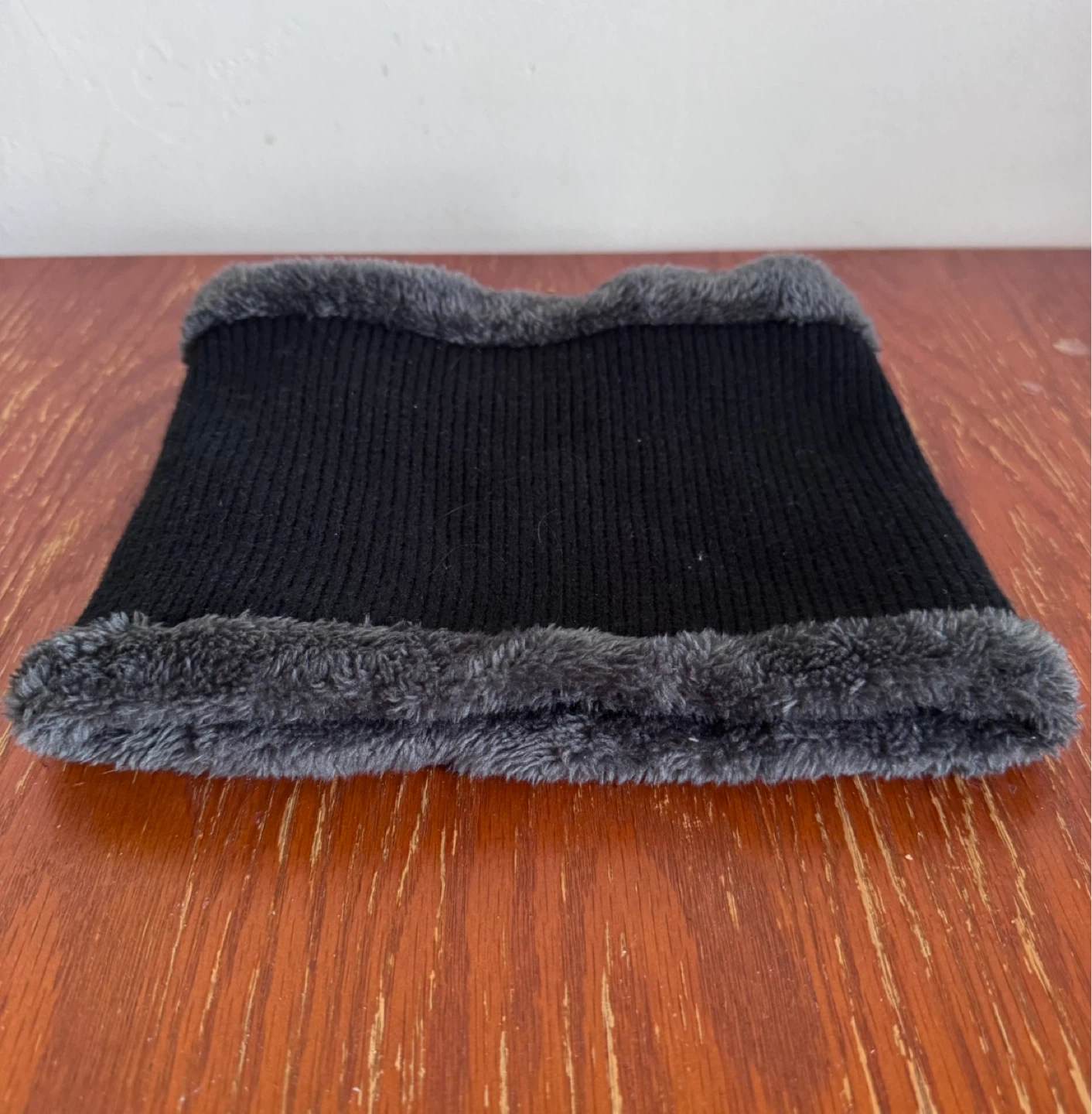 Black Fleece-Lined Neck Warmer