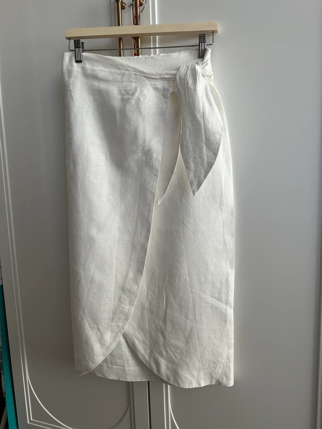 MANGO Linen Wrap Skirt - photo 2