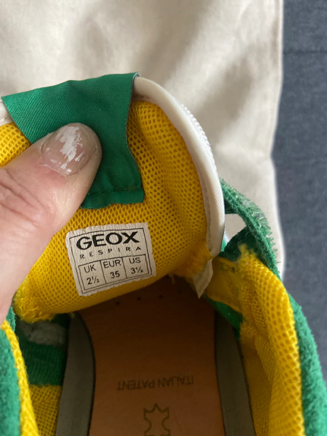 Geox Respira Green Sneakers - Size 2.5 UK / 35 EUR - photo 5