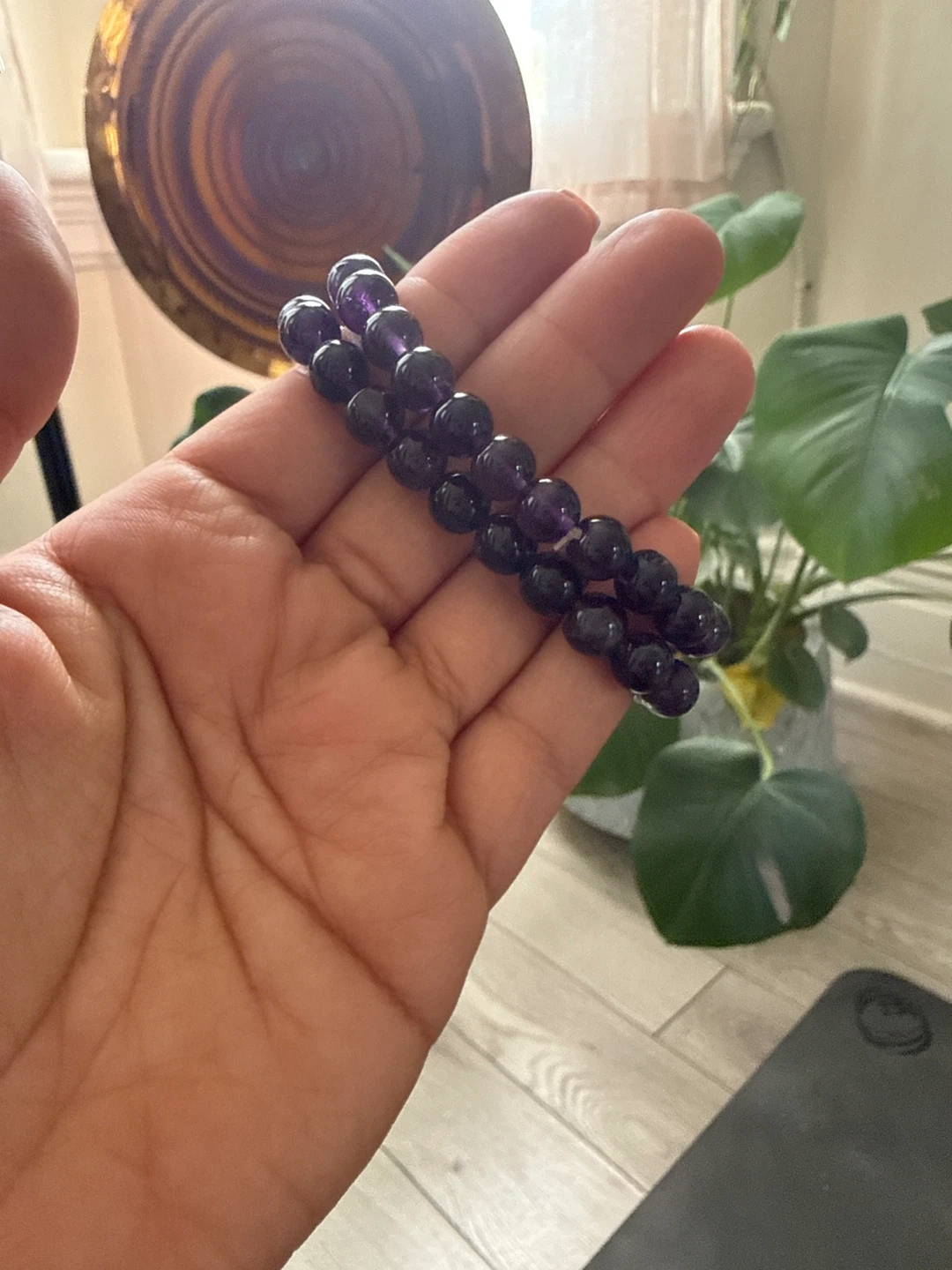 Amethyst Beaded Bracelet