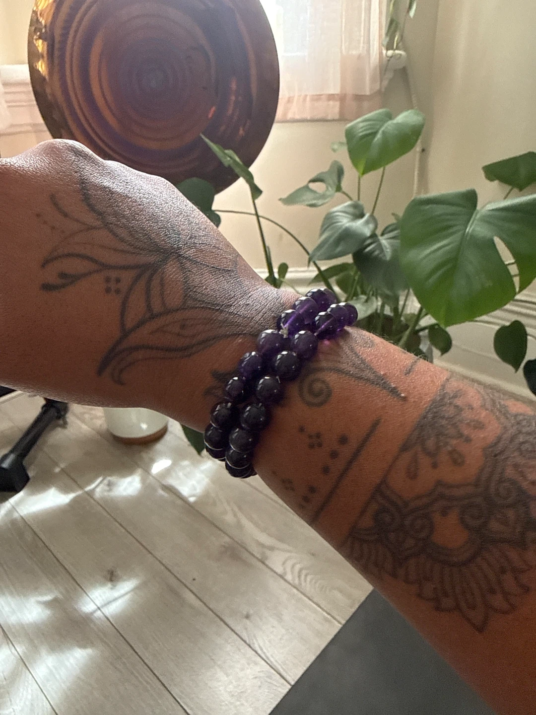 Amethyst Beaded Bracelet - photo 2