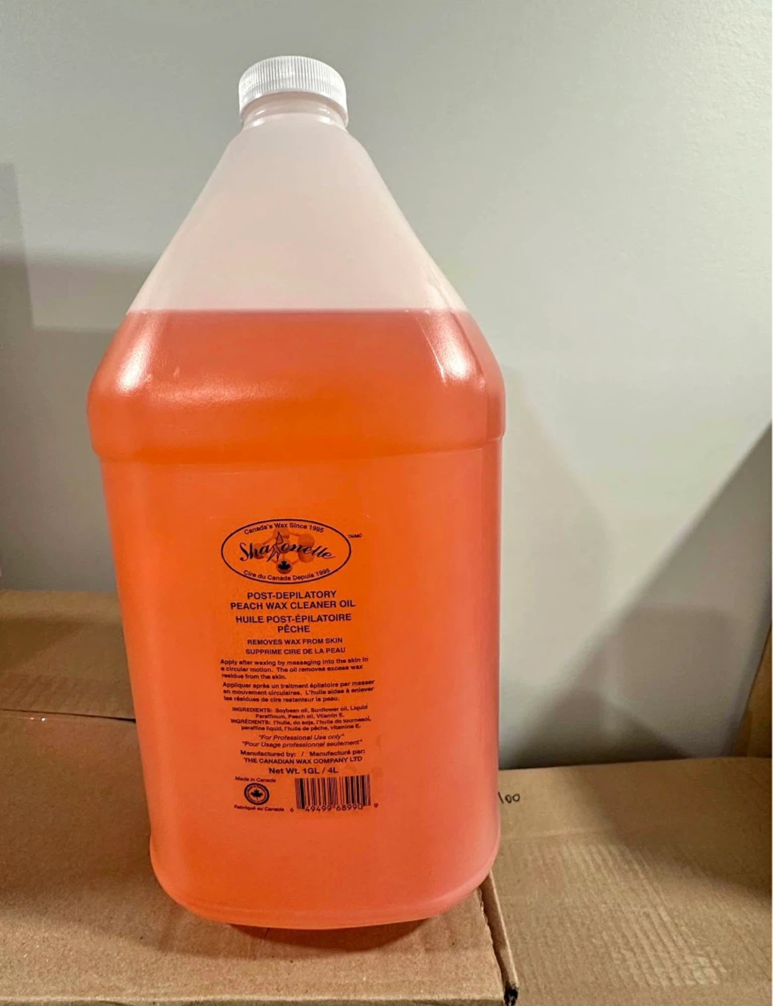 Shasonelle Post-Depilatory Peach Wax Cleaner Oil 4L