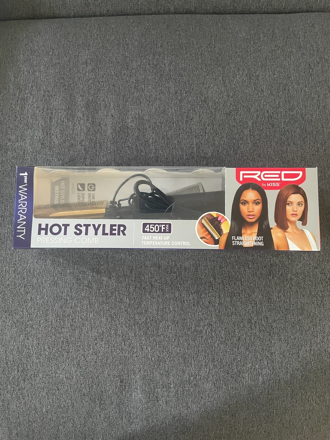 NWT - RED by KISS Hot Styler Pressing Comb